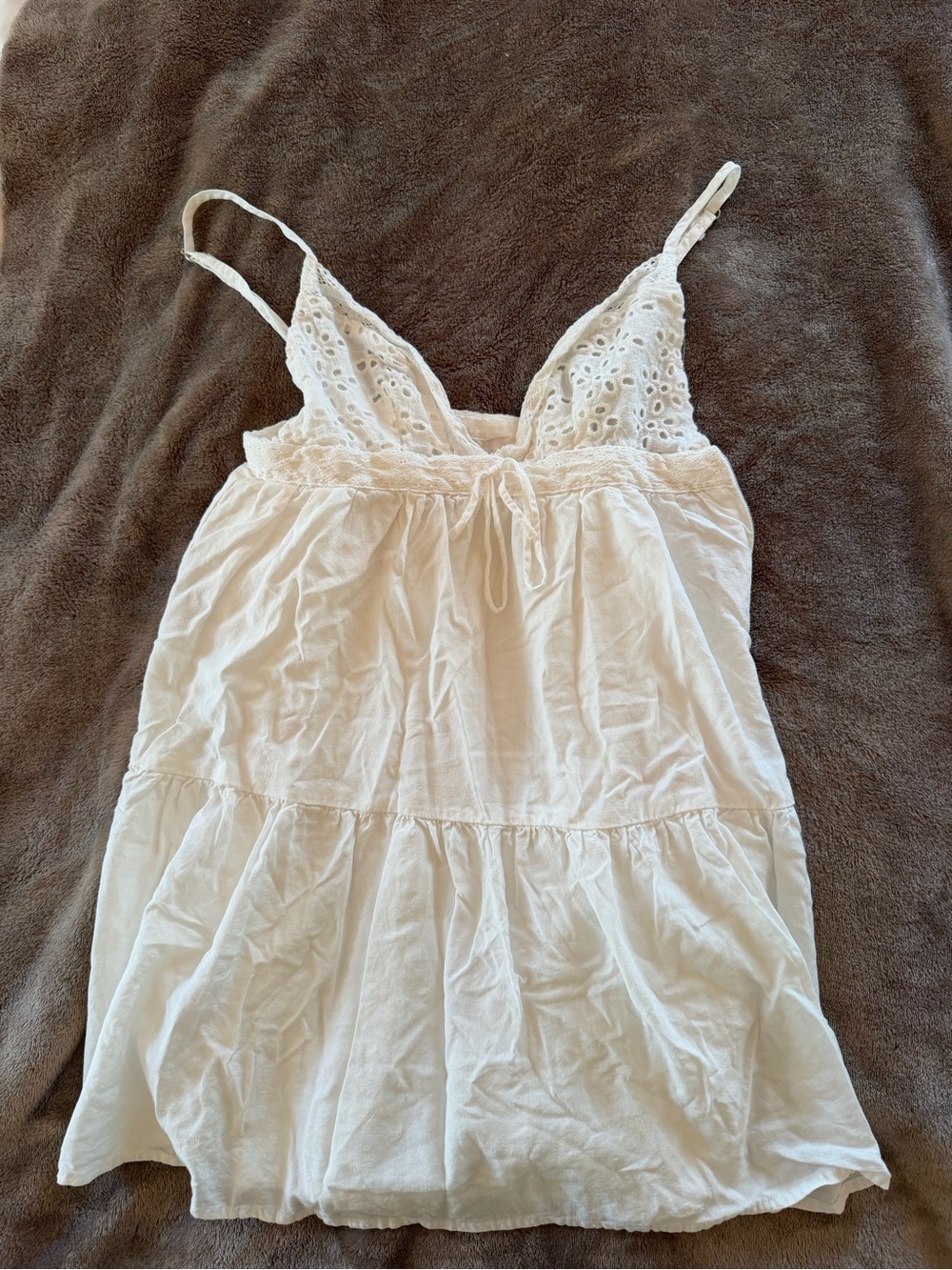 Princess Polly Ivory Eyelet Lace Chemise Slip Top